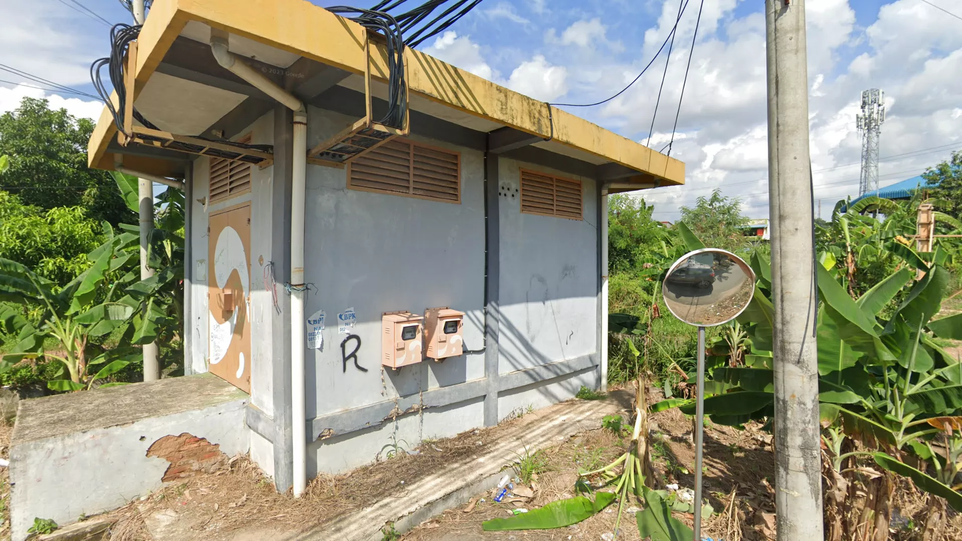 Batam Orange White Electrical Box