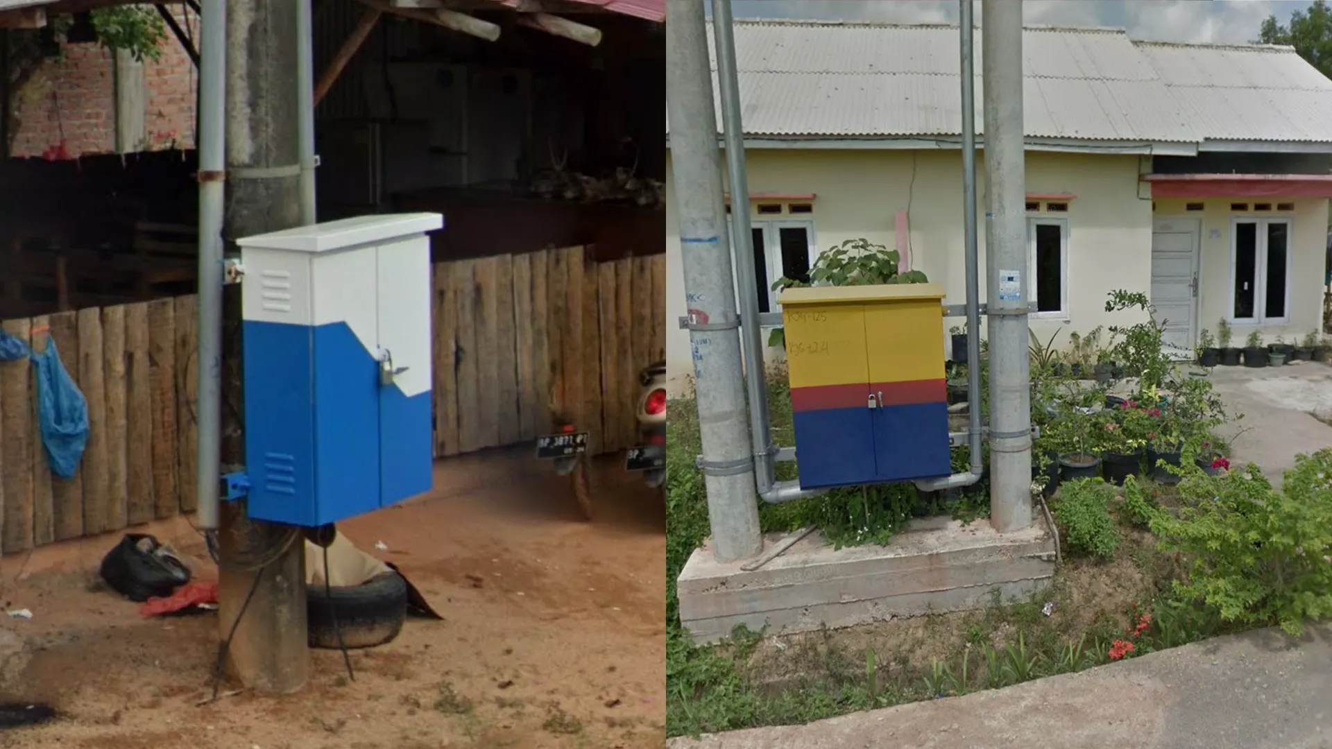 Bintan Blue White Blue Yellow Electrical Box