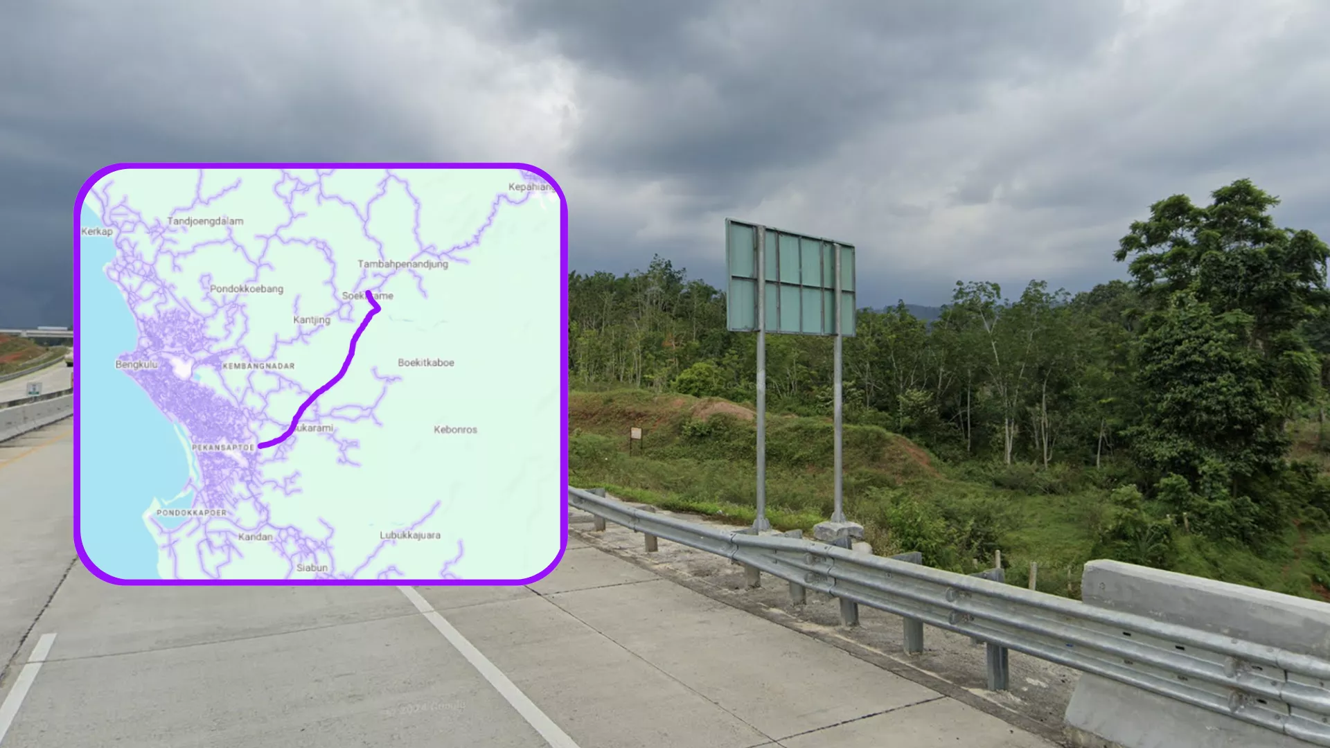 Highway Green Sign Backs 2