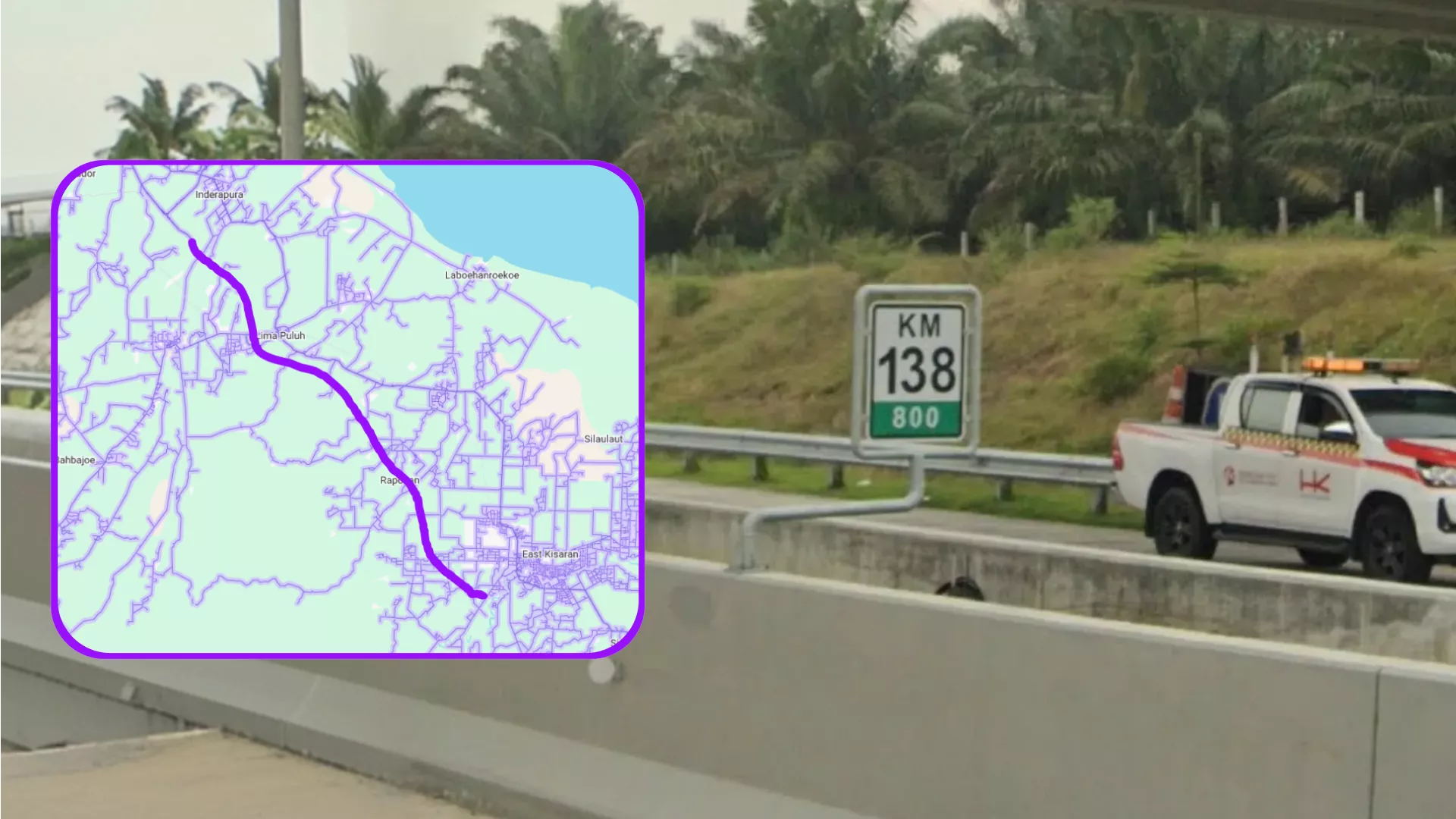 Mounted Kilometer Markers